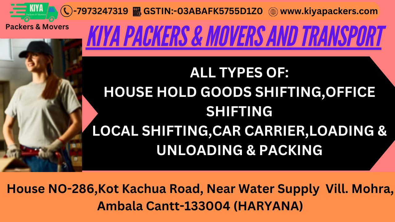 Kiya Packers and Movers in Ambala